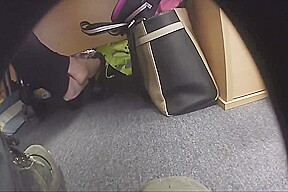 Nats sexy heelpopping under the desk