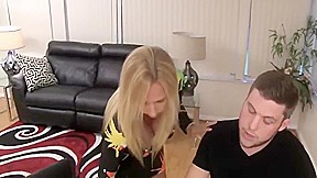 Naughty Blonde Milf Hot Blowjob