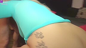 Naughty Blonde Woman With Big, Natural Breasts Is Getting