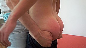 Naughty Teen's Perky Ass Spanked Hard