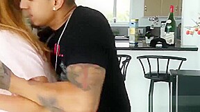 Naughty stepsister sucks her Step brothers huge dick before sex