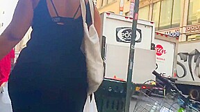 Nice Latina Milf Booty in Black Jumpsuit