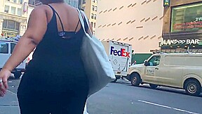 Nice Latina Milf Booty in Black Jumpsuit