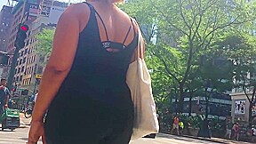 Nice Latina Milf Booty in Black Jumpsuit