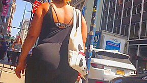 Nice Latina Milf Booty in Black Jumpsuit