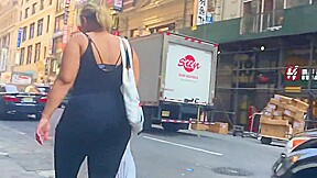 Nice Latina Milf Booty in Black Jumpsuit