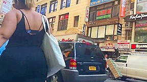 Nice Latina Milf Booty in Black Jumpsuit