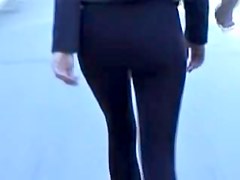 Nice tight pants wrapping the candid amateur booty 01g