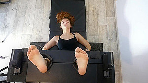 No Mercy For The Ultra Ticklish 18 Years Old Dancers Feet