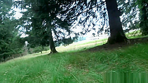No one saw our private fun in nature ! The good version Amateur couple 4k