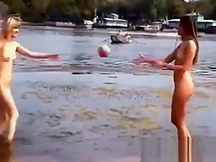 Nude Beach - Two sweet Little Tits teens 18+