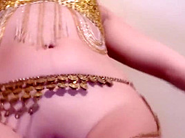 Nude Belly Dance with View Up into my Tight Pussy and Skinny teen 18+ Body