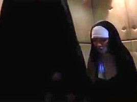 Nuns Shove Crosses In Ass
