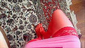 Nylon soles and long toes