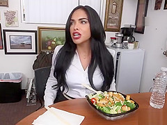 Office fucking with hot Selena Santana