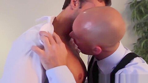 Office hunk pounding tight ass before jerking