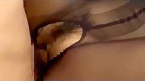 Office lady in pantyhose getting her pussy fucked cum to leg on the desk in the office video