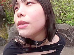 Outdoor Sex - Face-fucking Facial Cumshot Submissive Gal 2