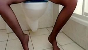 Pantyhose Toilet