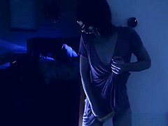 Pepper Hart sucks the gardeners cock