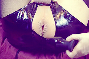 Pervert Nurse Spits Cum Inside Sissys Ass Through A Hollow Anal Plug