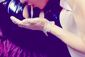 Pervert Nurse Spits Cum Inside Sissys Ass Through A Hollow Anal Plug