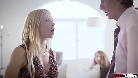 Perverted Stepdaddy Fucks His Milf Wife And teen 18+ Stepda