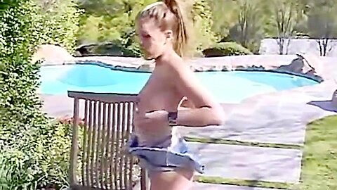 Petite teen 18+ Masturbates Outdoors