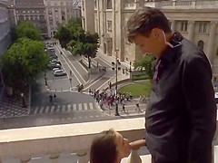 Petite teen 18+ hard whipped on balcony