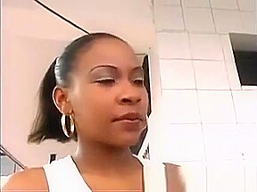 Pregnant Ebony Whore Gets Fucked By Two Massive Cocks
