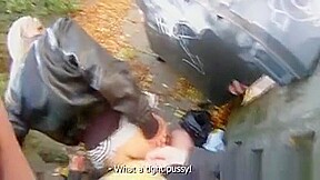 Pretty Blonde Cocksucker Gets Fucked Doggy-style Outdoors In A Homemade Sex Video