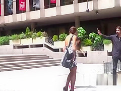 Pretty babe hanged and disgraced in public
