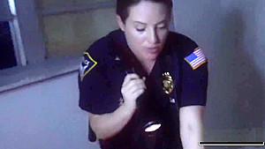Property trespasser is subdued by horny milf cops into stuffing them