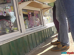 Provocative upskirt ass video with exciting babe