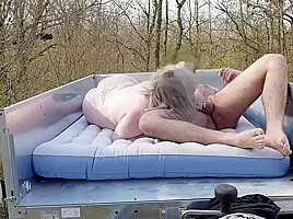 Public Mature Porn: Outdoor Anal Sex And Cum Swallowing For Grandma Cam1 1of2