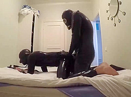 Pure latex gay sex