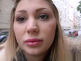 Random blonde agreed to fuck and suck for big cash