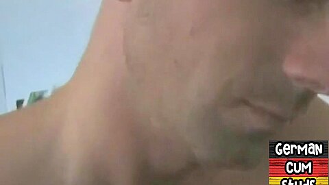 Real German gays enjoy doing homemade blowjob and handjob