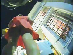 Real upskirt video of sexy chicks in line for the club