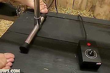 Red Haired Slave Milked In The Barn