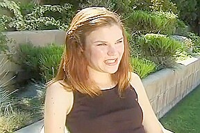 Redhead First-Timer Gets Hard Cock