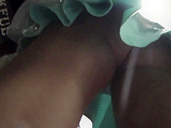 Restaurant girlfriend upskirt