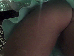 Restaurant girlfriend upskirt