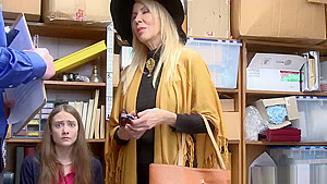 Samantha Hayes and her Grandma Erica Lauren gets banged by officers dick