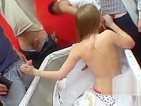Sexy Blonde Takes On Several Dicks