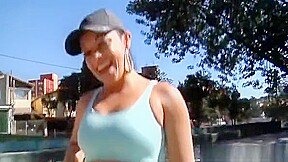 Sexy Brazilian Wench Receives Cum On Ass After Outdoors Sex