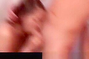 Sexy Brunette Hoe Blows Stiff Cock