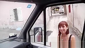 Sexy European teen 18+ gets fucked in van