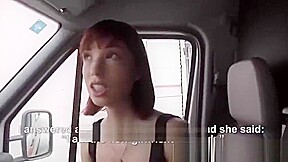 Sexy European teen 18+ gets fucked in van