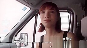 Sexy European teen 18+ gets fucked in van